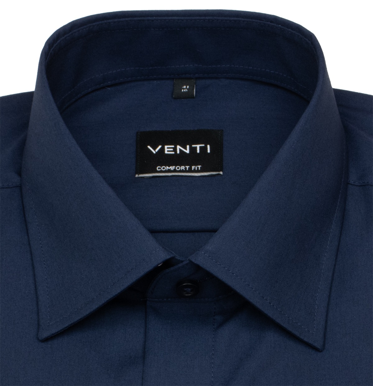 Venti Kurzarmhemd - Comfort Fit - Kentkragen - dunkelblau