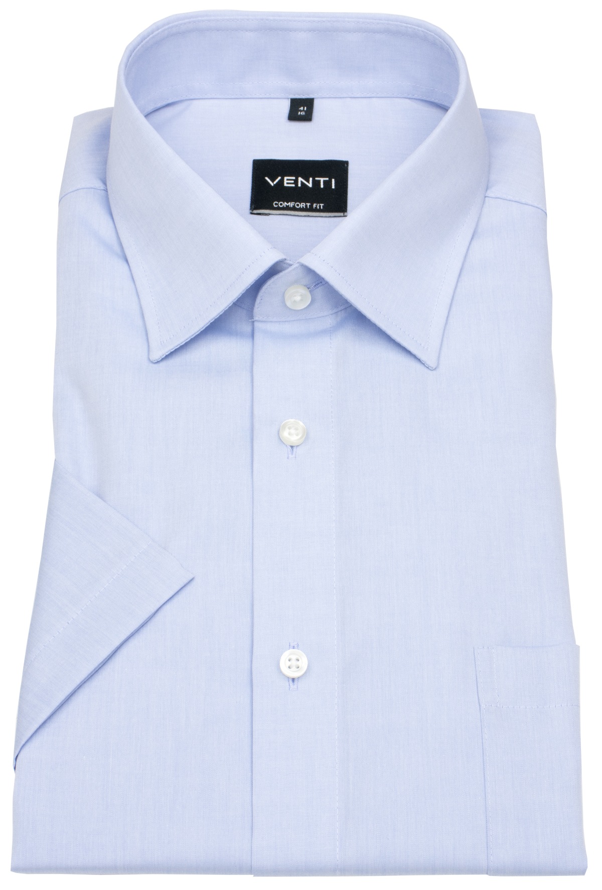 Venti Kurzarmhemd - Comfort Fit - Kentkragen - hellblau