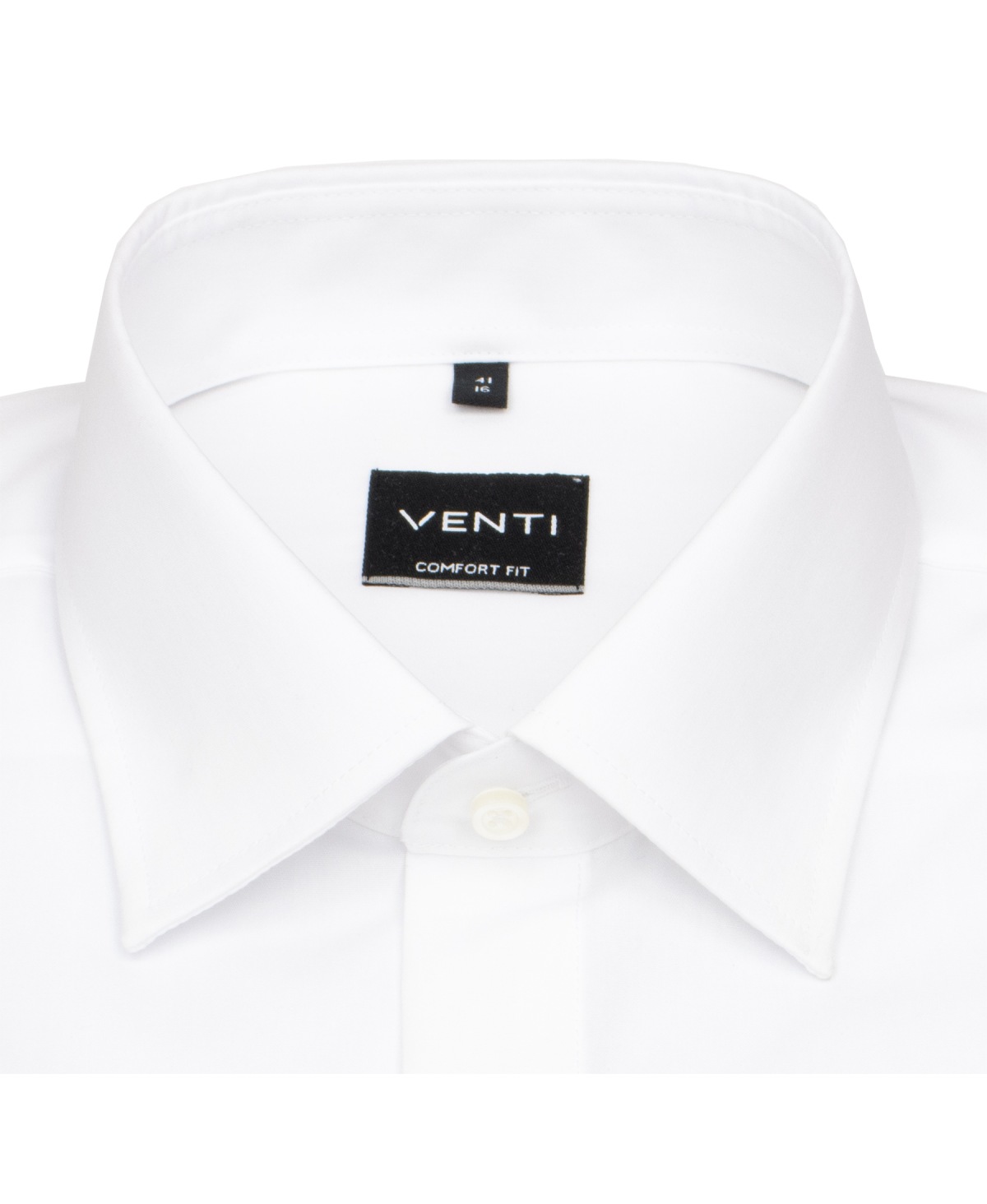 Venti Kurzarmhemd - Comfort Fit - Kentkragen - weiß
