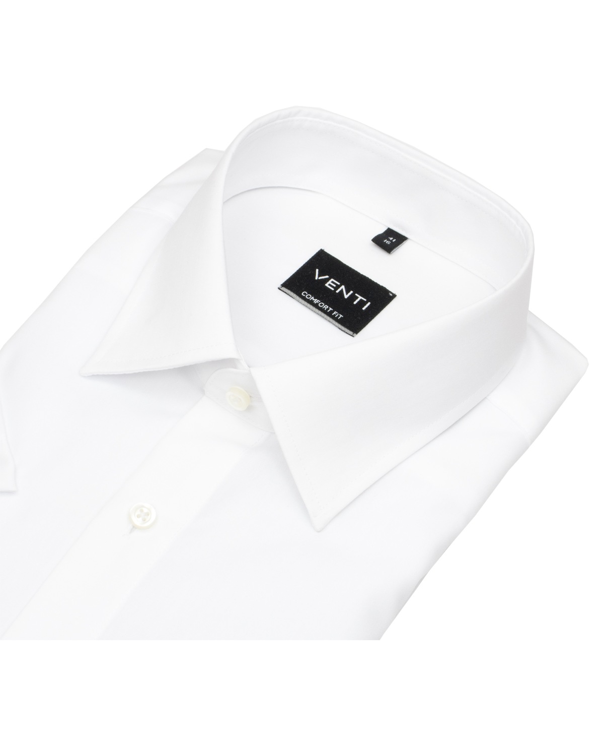Venti Kurzarmhemd - Comfort Fit - Kentkragen - weiß