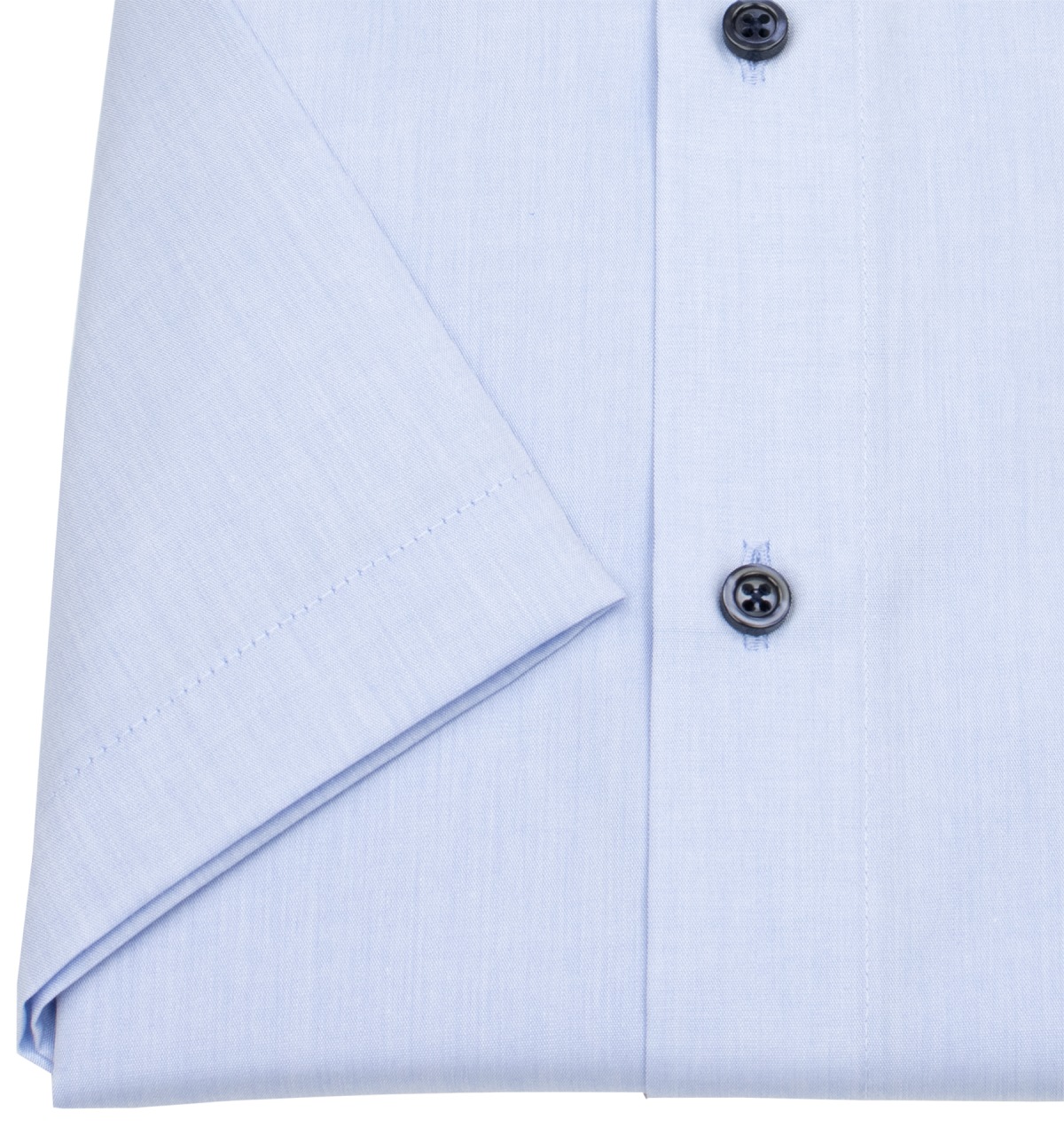 Venti Kurzarmhemd - Comfort Fit - Kontrastknöpfe - hellblau