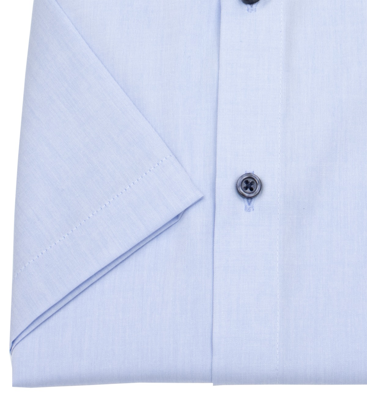 Venti Kurzarmhemd - Modern Fit - Kontrastknöpfe - hellblau