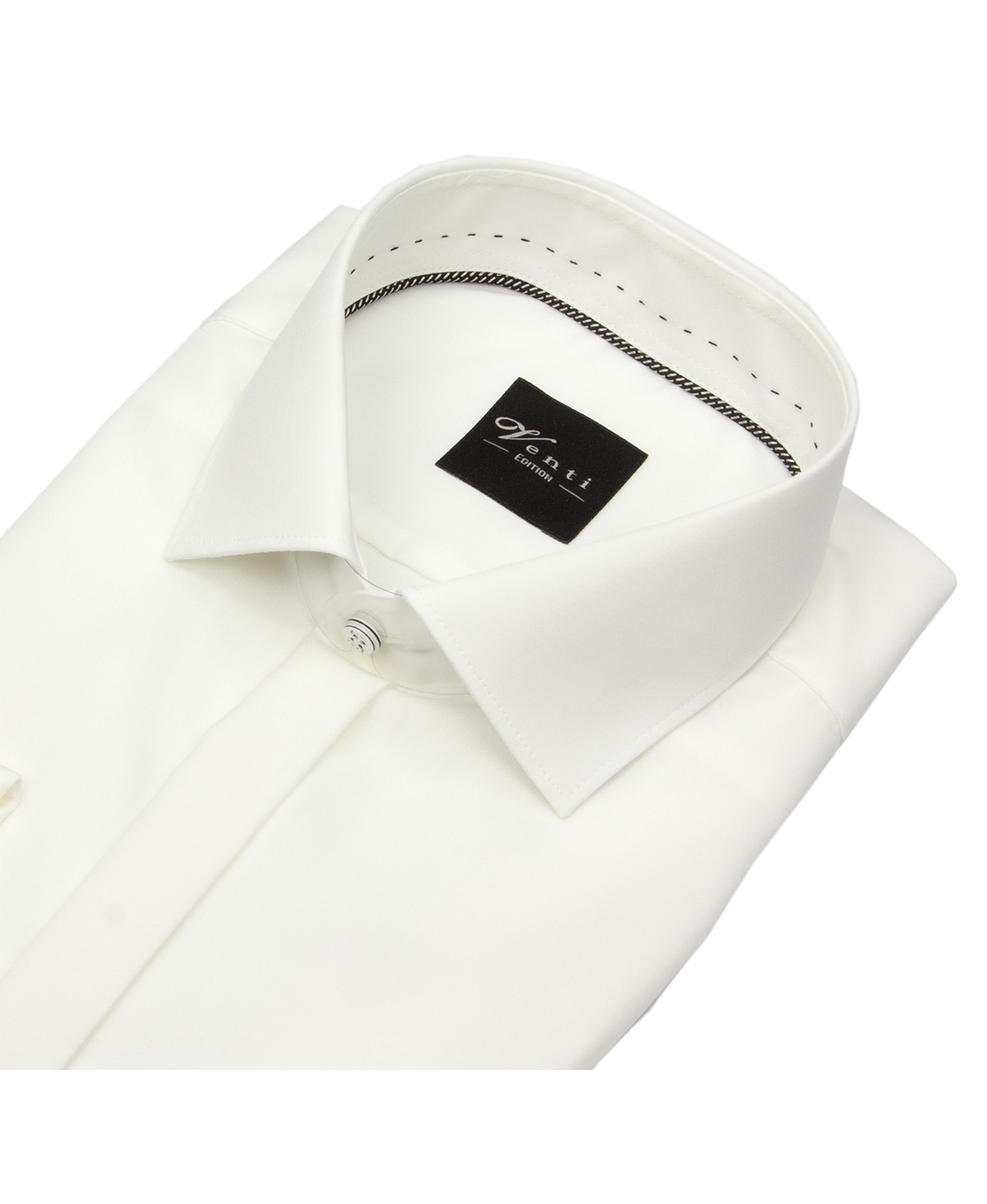 Venti Smokinghemd - Modern Fit - verdeckte Leiste - UMA - beige