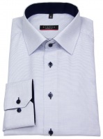 Eterna Hemd - Modern Fit - sehr fein kariert - hellblau / weiß