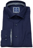 Redmond Hemd - Comfort Fit - Button Down Kragen - Casual - dunkelblau