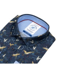 A Fish Named Fred Hemd - Modern Fit - Print - Kraniche - mehrfarbig - Thumbnail ID: arim7stt92