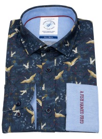 A Fish Named Fred Hemd - Modern Fit - Print - Kraniche - mehrfarbig - Thumbnail ID: arim9b682c