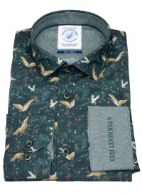 A Fish Named Fred Hemd - Modern Fit - Print - Kraniche - mehrfarbig - Thumbnail ID: arima1fn8c