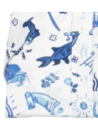 A Fish Named Fred Kurzarmhemd - Modern Fit - Maritim - blau - ohne OVP - Thumbnail ID: arimdbc7co