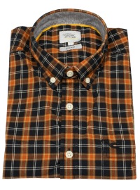 Camel Active Shirt - Regular Fit - Button Down Collar - Checked - Multicolored