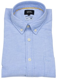 Camel Active Hemd - Regular Fit - Button Down Kragen - Performance - hellblau