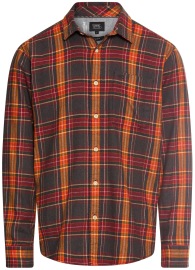 Camel Active Karohemd - Regular Fit - leichter flanell - rot