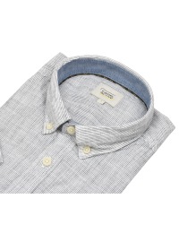 Camel Active Kurzarmhemd - Regular Fit - Button Down - gedecktes weiß - Thumbnail ID: arimow49sm