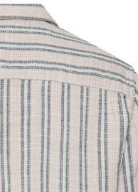 Camel Active Kurzarmhemd - Regular Fit - Stuktur - Streifen - beige / blau - Thumbnail ID: arimav1qnt