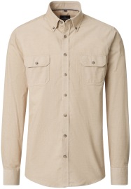 Casa Moda Cordhemd - Casual Fit - Button Down - beige - Thumbnail ID: arim54bttd