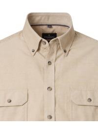 Casa Moda Cordhemd - Casual Fit - Button Down - beige - Thumbnail ID: arimn4fb8t
