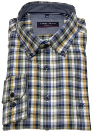 Casa Moda Shirt - Casual Fit - Button Down - Checked - Multicolored