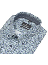 Casa Moda Hemd - Casual Fit - Button Down - Kontrastknöpfe - blau - Thumbnail ID: arim356t9n