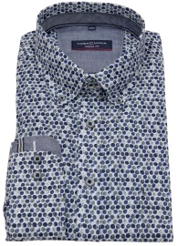 Casa Moda Shirt - Casual Fit - Button Down Collar - Multicolored - Extra Long Sleeve 72cm - w/o OP