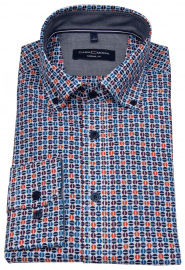 Casa Moda Shirt - Casual Fit - Button Down - Multicolored - 72cm Sleeve