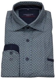 Casa Moda Shirt - Casual Fit - Cutaway Collar - Pattern - Multicolored