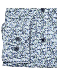 Casa Moda Hemd - Comfort Fit - Button Down - Kontrastknöpfe - Print - blau - Thumbnail ID: arimboub49