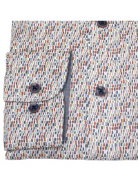 Casa Moda Hemd - Comfort Fit - Button Down - Kontrastknöpfe - Print - rot - Thumbnail ID: arim69mf18