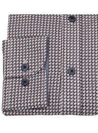 Casa Moda Hemd - Comfort Fit - Kentkragen - Print - rot - Thumbnail ID: arimnuba24