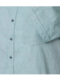 Casa Moda Kurzarmhemd - Casual Fit - Button Down - Leinen-Mix - grün - Thumbnail ID: arimucudva