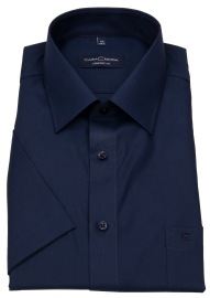 Casa Moda Short Sleeve Shirt - Comfort Fit - Dark Blue - w/o OP