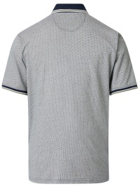 Casa Moda Poloshirt - Regular Fit - Kontrastkragen - feines Muster - grün - Thumbnail ID: arimbu56t7
