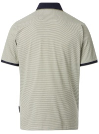 Casa Moda Poloshirt - Regular Fit - Kontrastkragen - Streifen - grün - Thumbnail ID: arimb8c589