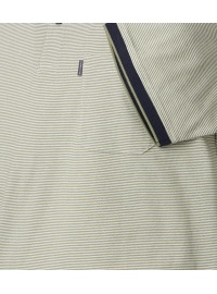 Casa Moda Poloshirt - Regular Fit - Kontrastkragen - Streifen - grün - Thumbnail ID: arimm5b6u3