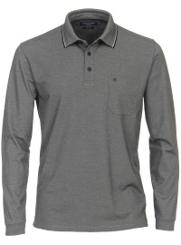 Casa Moda Poloshirt - Regular Fit - Langarm - Anthracite