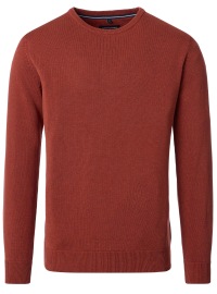 Casa Moda Pullover - Rundhals Ausschnitt - rotorange