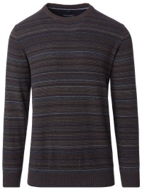 Casa Moda Pullover - Rundhals Ausschnitt - Streifen - beige