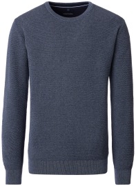 Casa Moda Pullover - Rundhals Ausschnitt - Struktur - blau-grau