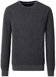 Casa Moda Pullover - Rundhals Ausschnitt - Struktur - dunkelgrau