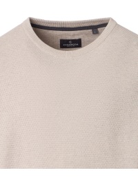 Casa Moda Pullover - Rundhals Ausschnitt - Struktur - gedecktes weiß - Thumbnail ID: arimvq6dsb