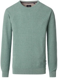 Casa Moda Pullover - Rundhals Ausschnitt - Struktur - grün