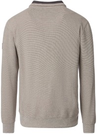 Casa Moda Sweatshirt Pullover - Troyerkragen - Struktur - beige - Thumbnail ID: arim1oqtwt