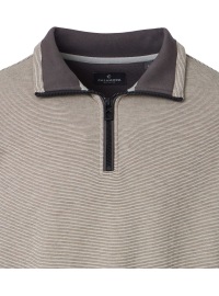 Casa Moda Sweatshirt Pullover - Troyerkragen - Struktur - beige - Thumbnail ID: arimbu7wdb