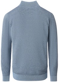 Casa Moda Sweatshirt Pullover - Troyerkragen - Struktur - blau - Thumbnail ID: arimb9n26v