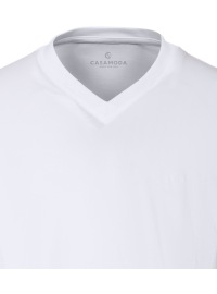 Casa Moda T-shirt double pack - V-neck - white - Thumbnail ID: arimmmou5t