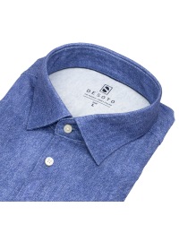 DESOTO Hemd - Slim Fit - Jersey - Kentkragen - blau - Thumbnail ID: arimdq71bh