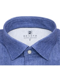 DESOTO Hemd - Slim Fit - Jersey - Kentkragen - blau - Thumbnail ID: arimt5cwsu
