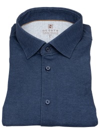 DESOTO Hemd - Slim Fit - Jersey - Kentkragen - dunkelblau - Thumbnail ID: arimwqhn1q