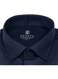 DESOTO Poloshirt Langarm - Slim Fit - Jersey - dunkelblau - Thumbnail ID: arim7o9wn5
