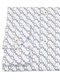 Eterna Hemd - Comfort Fit - Kreise - blau / beige - extra langer 68cm Arm - Thumbnail ID: arim3oca4b