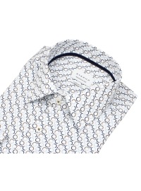 Eterna Hemd - Comfort Fit - Kreise - blau / beige - extra langer 68cm Arm - Thumbnail ID: arim9oo16c